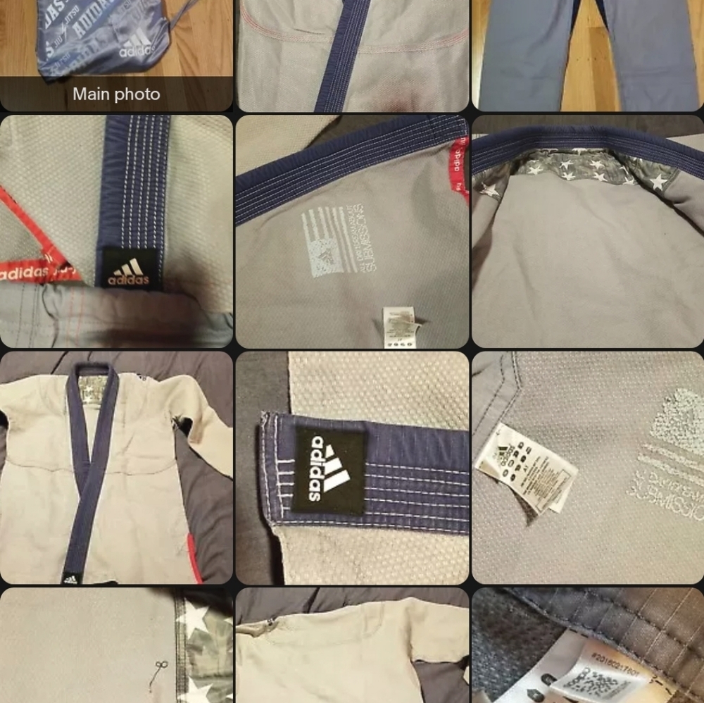ADIDAS STARS AND STRIPES BRAZILIAN JIU-JITSU GI SIZE A1